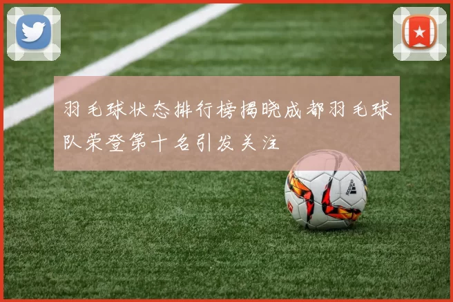 羽毛球状态排行榜揭晓成都羽毛球队荣登第十名引发关注